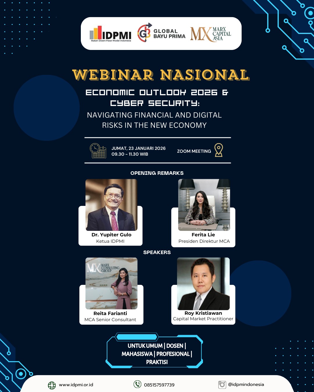 Webinar Nasional: Economic Outlook 2026 & Cyber Security: Navigating Financial and Digital Risks in the New Economy